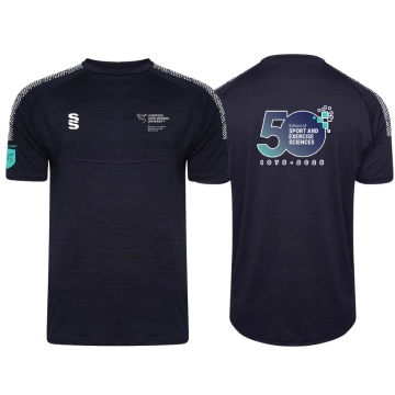 LJMU Sport & Exercise Science - Dual Gym T-shirt - 50 Years - Unisex Fit