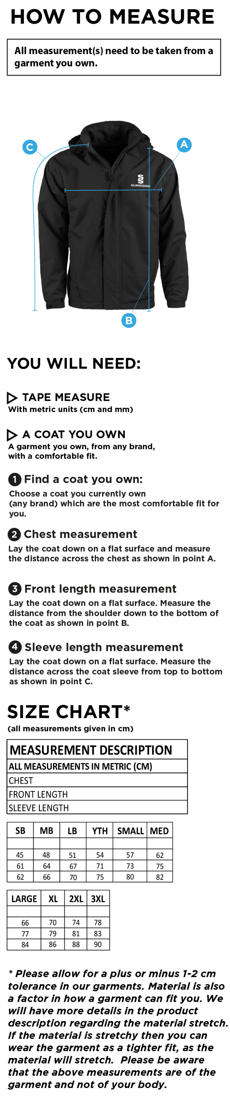 Team LJMU - Women's Dual Fleece Lined Jacket : Navy - Size Guide