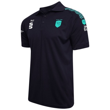 Team LJMU - Women's Dual Solid Colour Polo : Navy