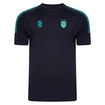 SPORT AND PHYSICAL ACTIVITY - Women's Dual Gym T-shirt : Navy Melange