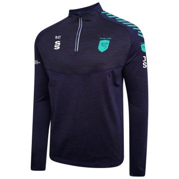 Team LJMU - Women's 1/4 Zip Dual Performance Top : Navy