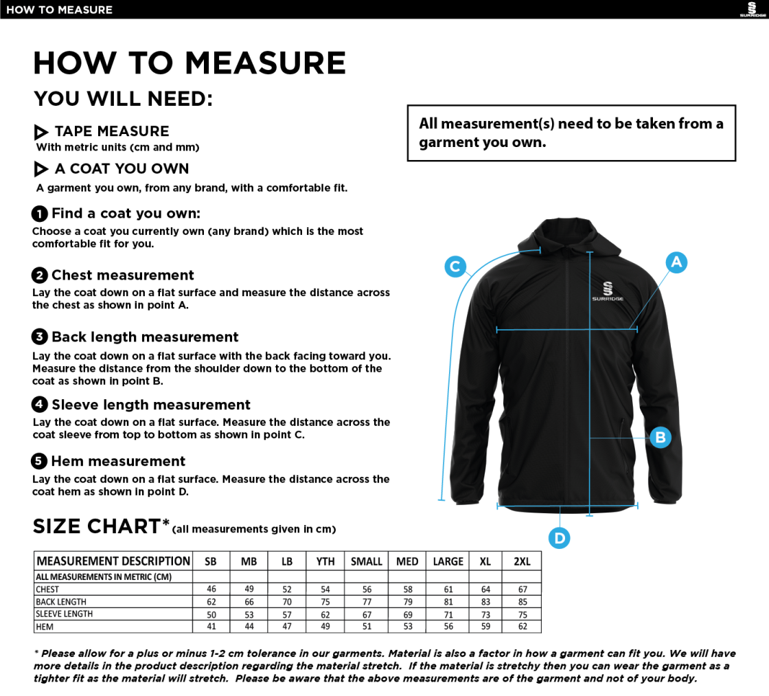 Team LJMU - Women's Dual Full Zip Training Jacket : Navy - Size Guide