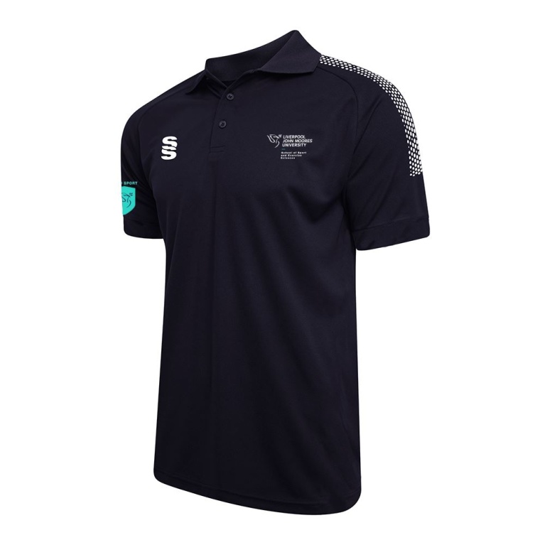 LJMU Sport & Exercise Science - Dual Solid Colour Polo : Navy