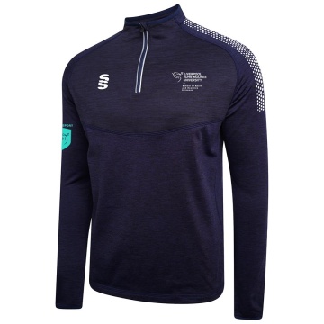 LJMU Sport & Exercise Science - Women's 1/4 Zip Dual Performance Top : Navy